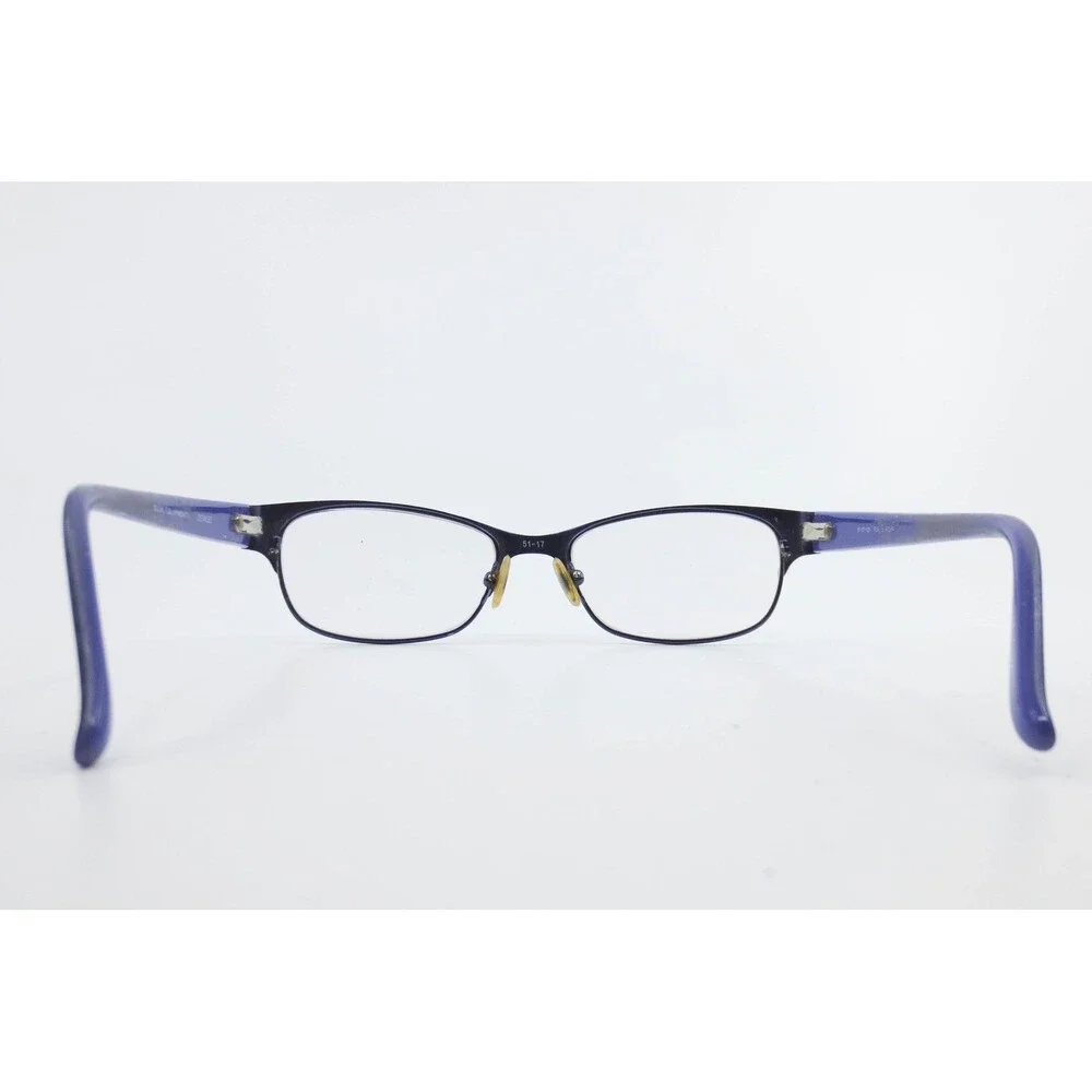M. Equipment Detailed Purple Polka Dot Eyeglasses Frames 51-17-135 Cat Eye 37160